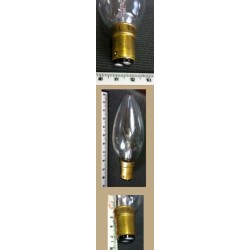 LAMPADA VELA LISA 25W X 220V VL-35 TRANSPARENTE 