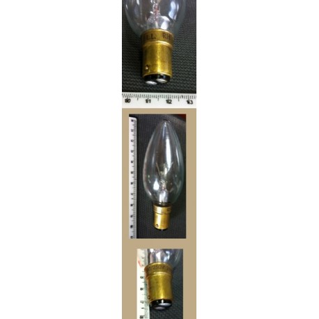 LAMPADA VELA LISA 25W X 220V VL-35 TRANSPARENTE 