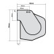 TELA RETRATIL MANUAL 235 X 147 109" Wide (16/10)